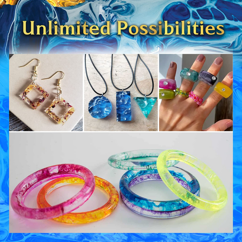 Craft It Up! Resin Kit by Creative Kids - Complete Starter Jewelry Making Resin Kit for Beginners - All Inclusive Epoxy Resin
