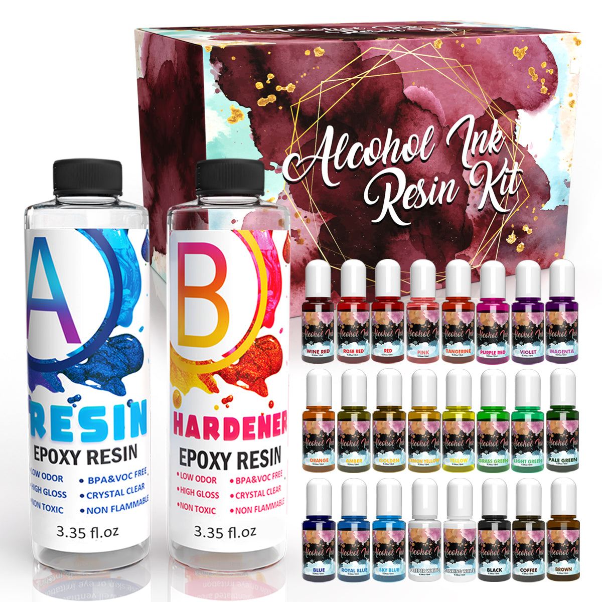 Differences of The Best Epoxy Resin Color & Alcohol Ink